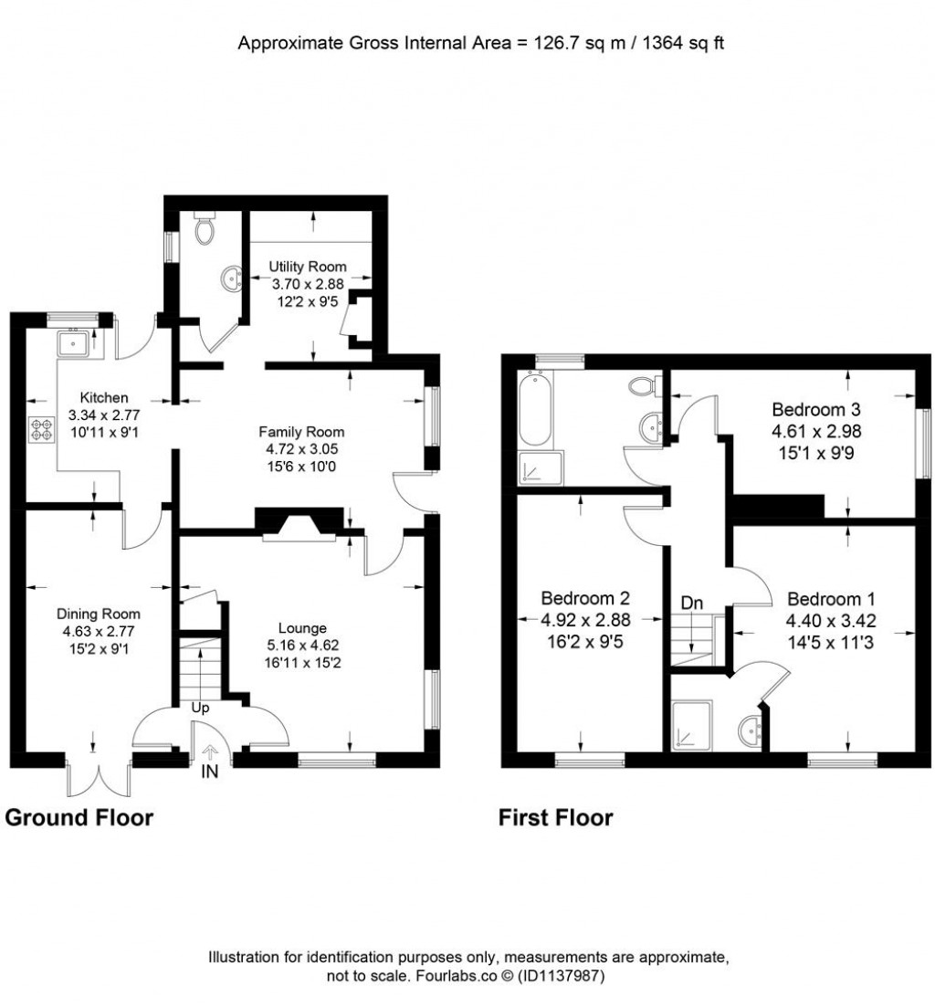 Floorplans For Blakeshill Road, Landkey, Barnstaple