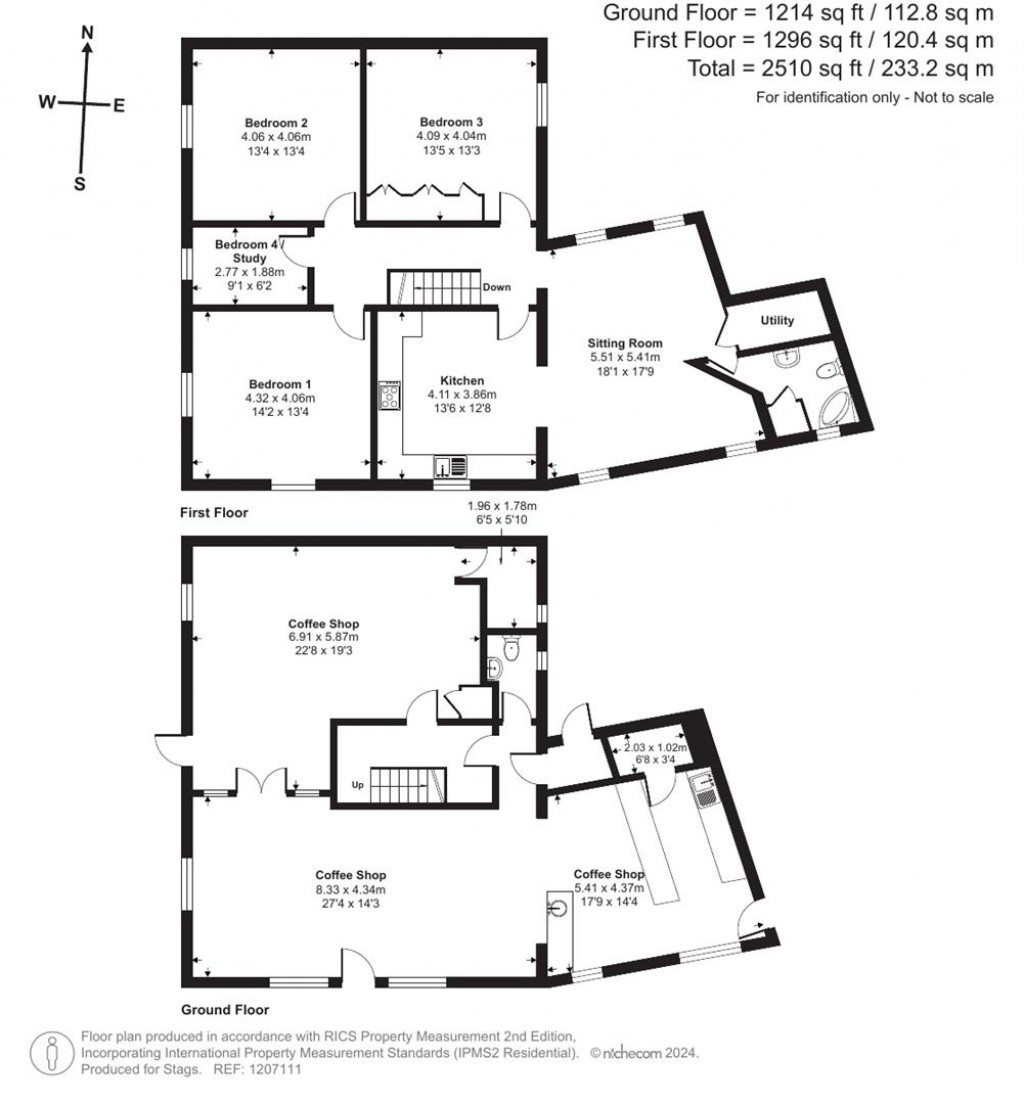 Floorplans For 1 High Street, Stoke-Sub-Hamdon