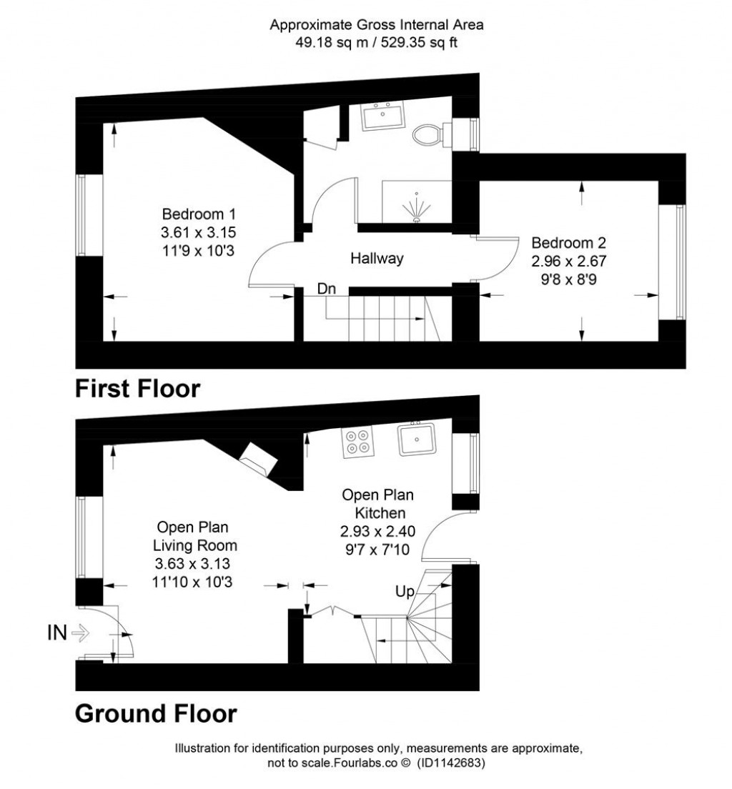 Floorplans For Duncombe Street, Kingsbridge