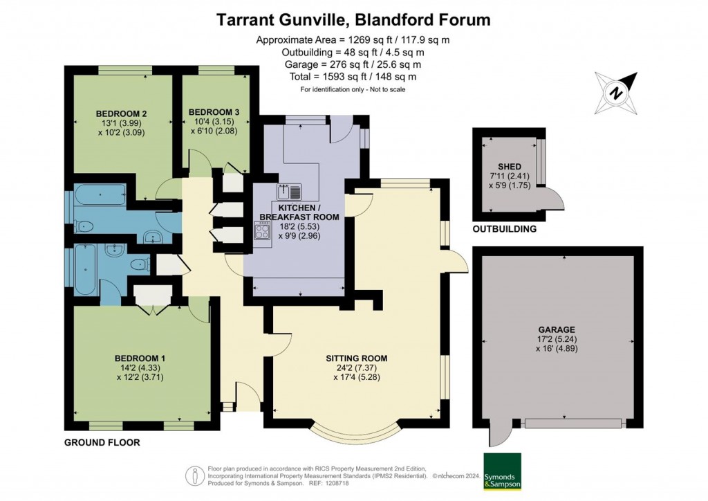 Floorplans For Tarrant Gunville, Blandford Forum