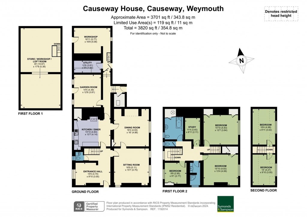 Floorplans For Causeway, Weymouth