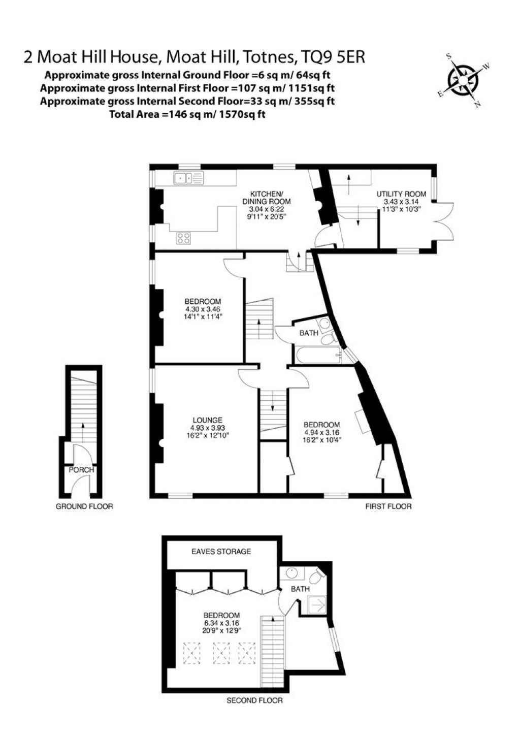 Floorplans For Moat Hill, Totnes