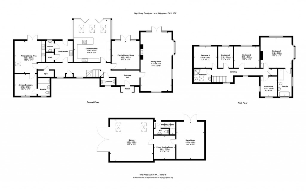 Floorplans For Wiggaton, Ottery St Mary