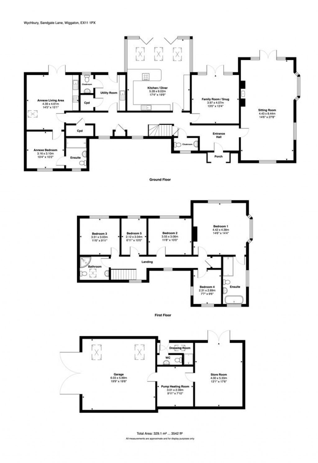 Floorplans For Wiggaton, Ottery St Mary