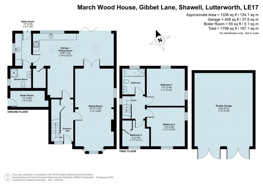 Floorplans For Gibbet Lane, Shawell, Lutterworth