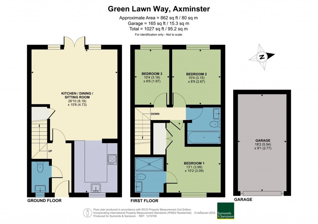 Floorplans For Green Lawn Way, Axminster