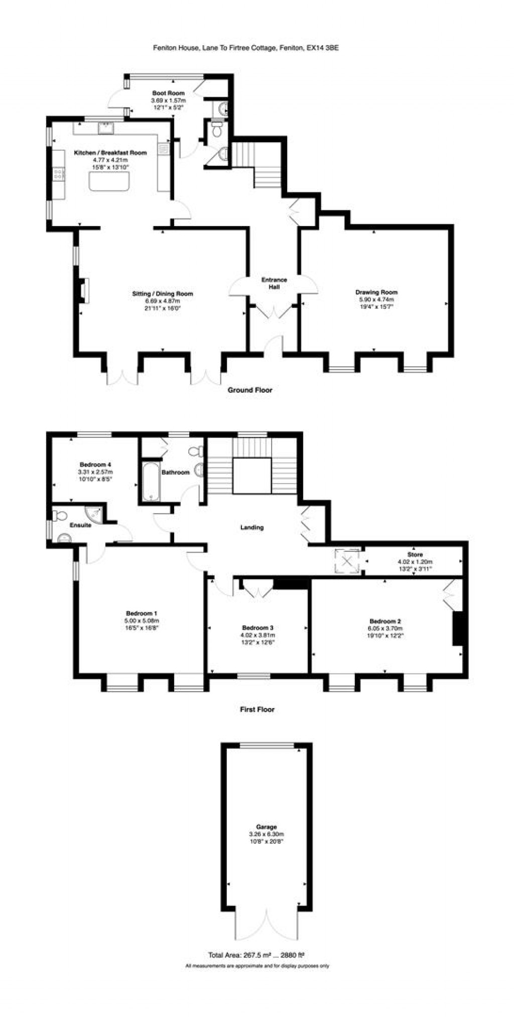 Floorplans For Feniton, Honiton