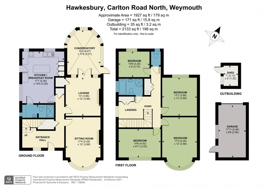 Floorplans For Carlton Road North, Weymouth, Dorset