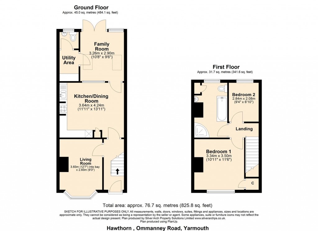 Floorplans For Yarmouth, Isle of Wight