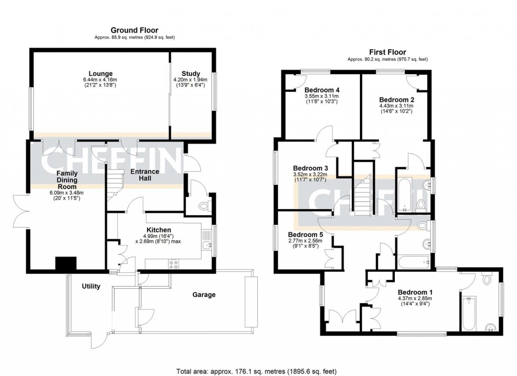 Floorplans For Tower Road, Ely