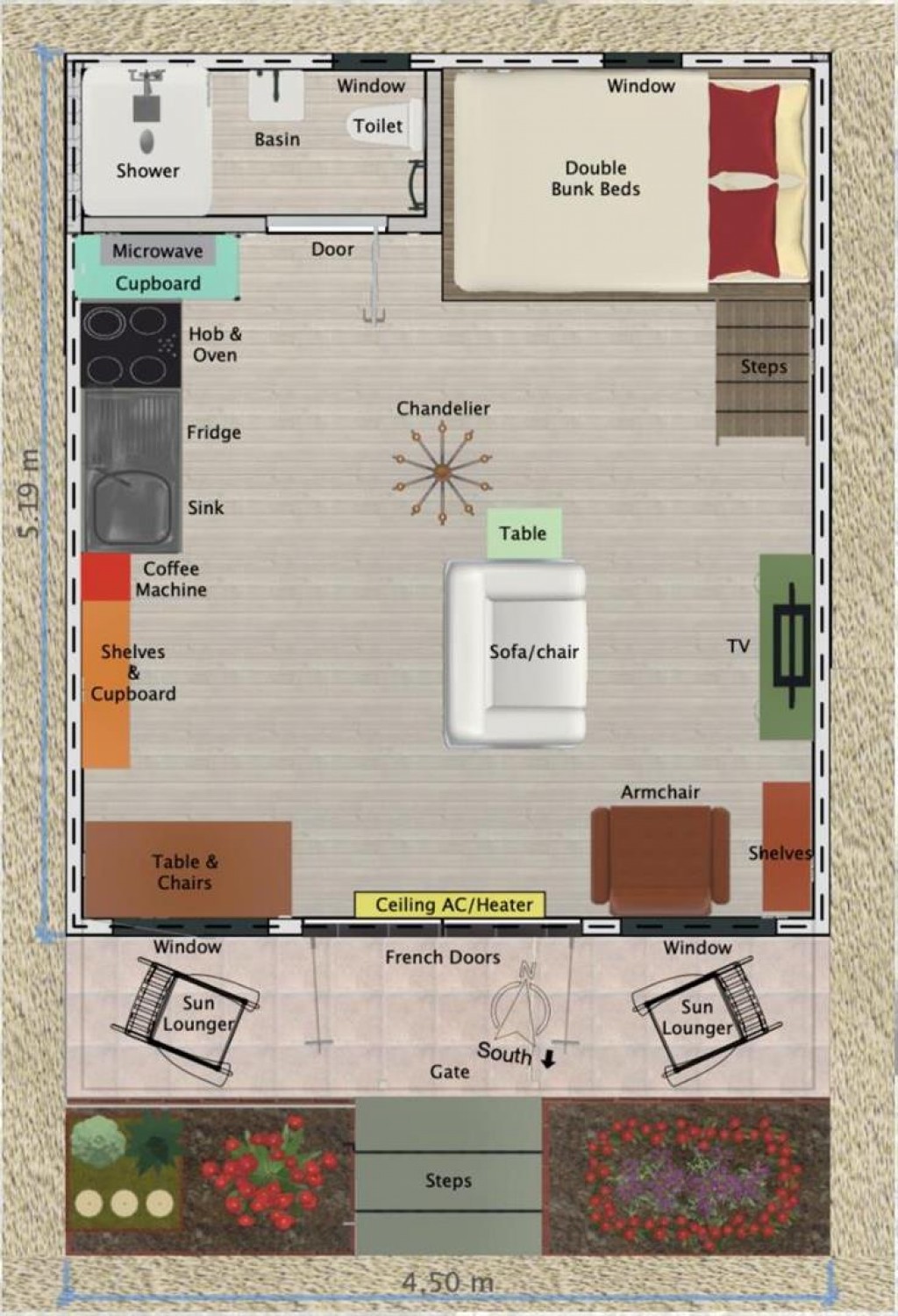 Floorplans For Monmouth Beach Chalets, Lyme Regis