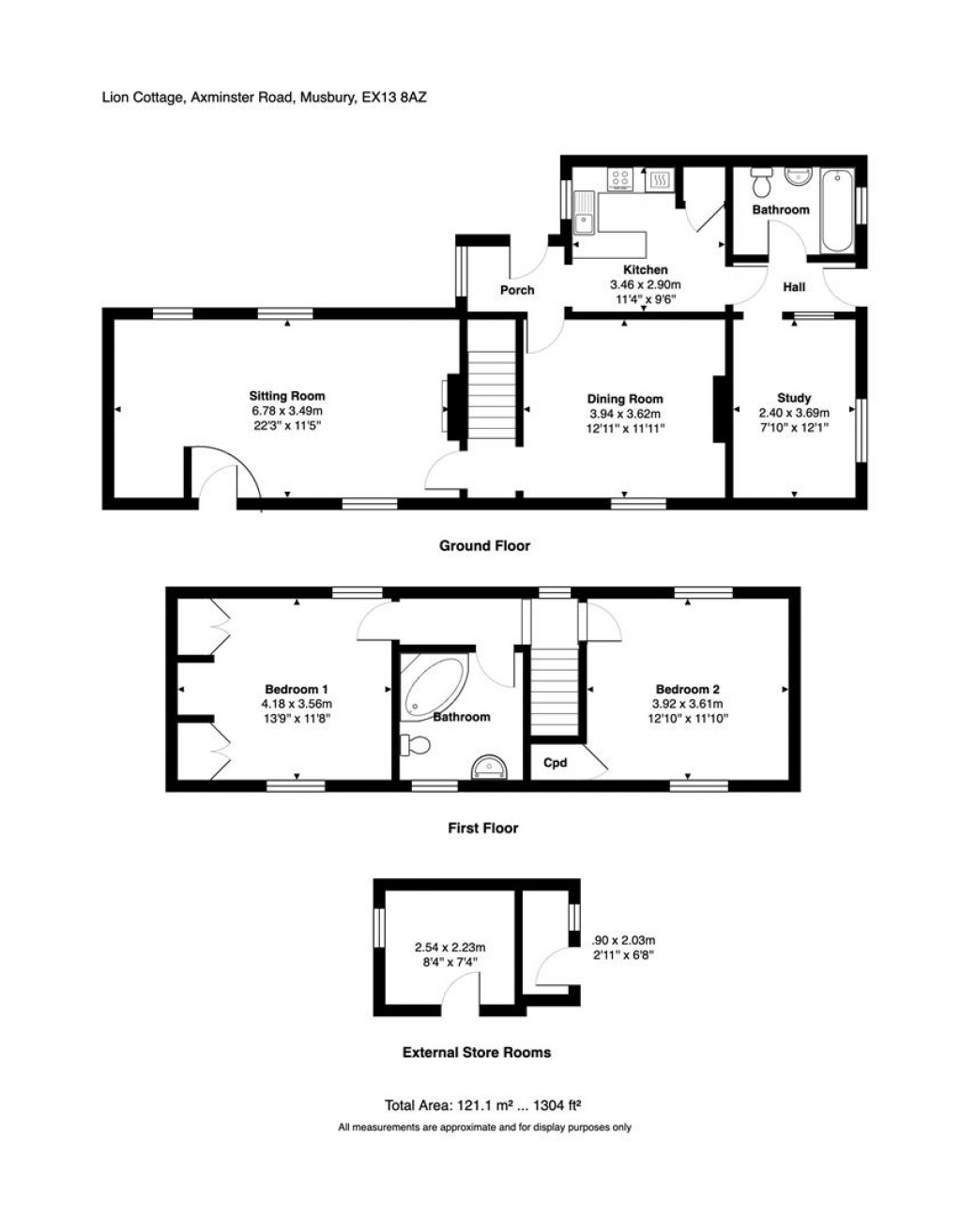 Floorplans For Axminster Road, Musbury, Axminster