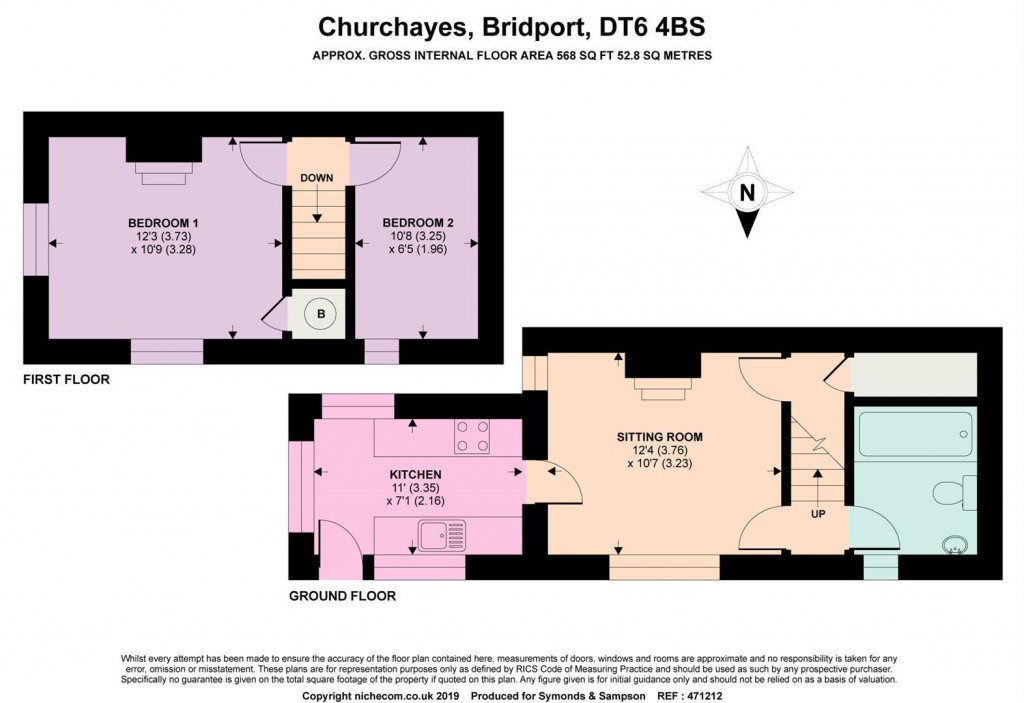 Floorplans For Churchayes, Bridport