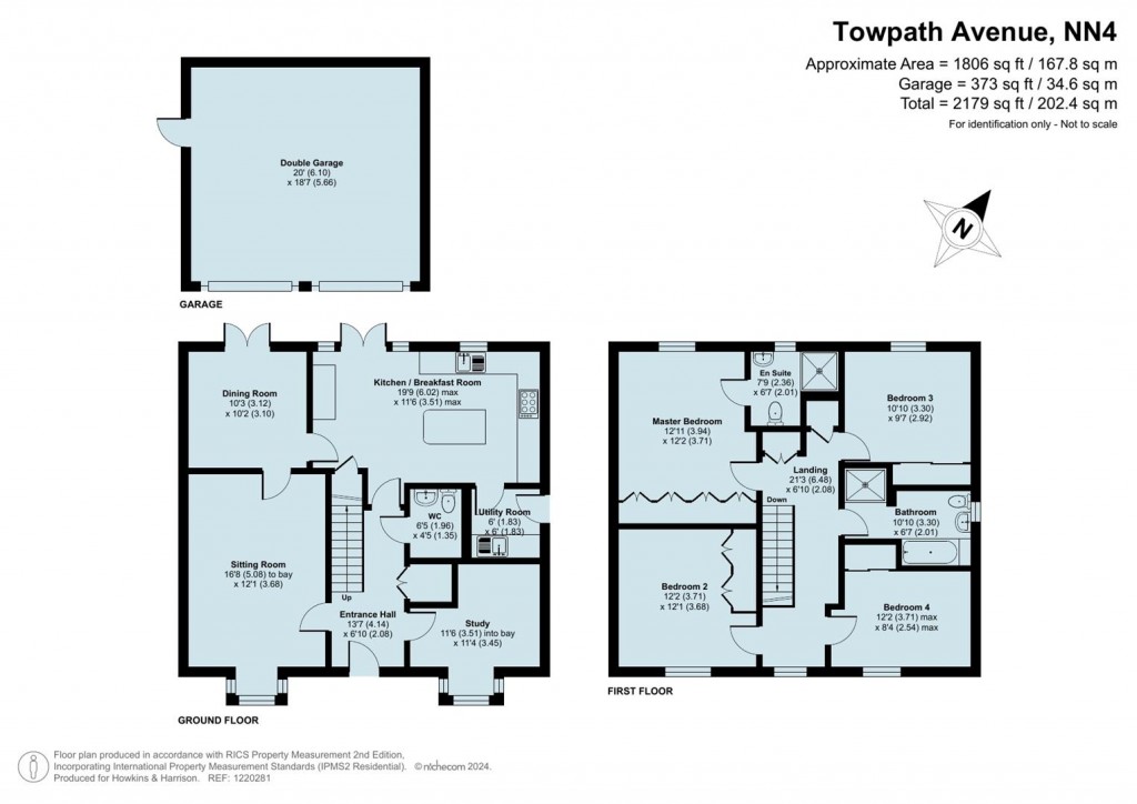 Floorplans For Towpath Avenue, Northampton, NN4