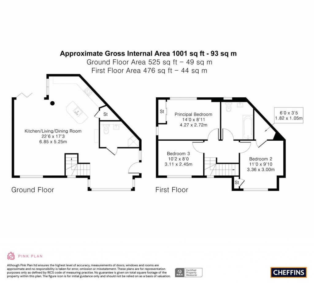 Floorplans For Perne Road, Cambridge