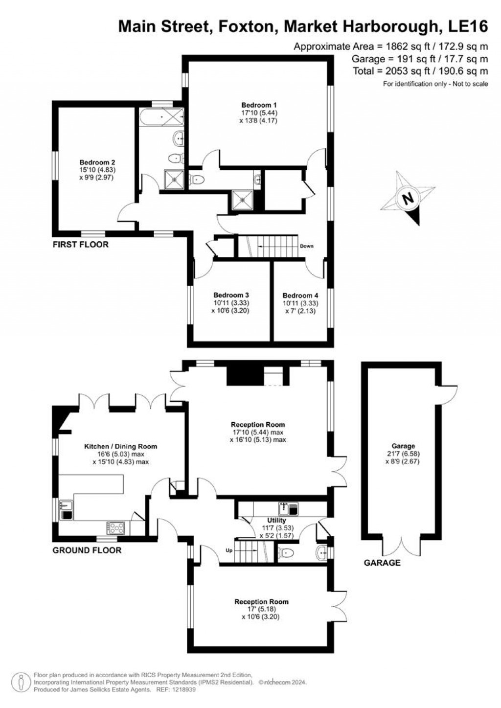 Floorplans For Main Street, Foxton, Market Harborough