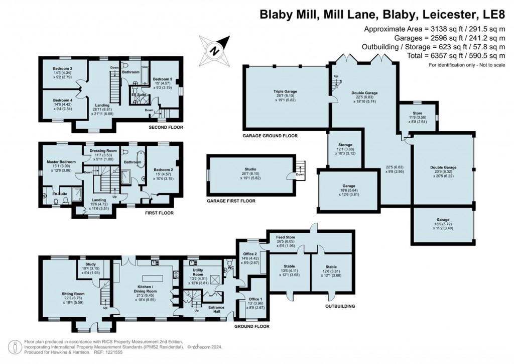 Floorplans For Mill Lane, Blaby, Leicester, LE8