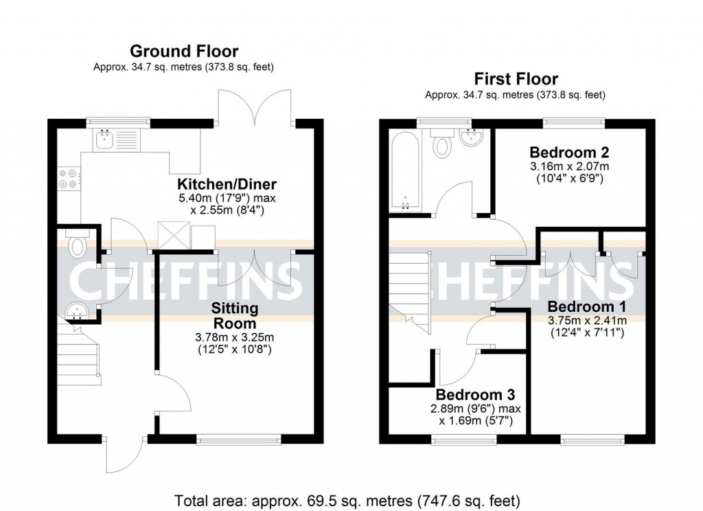 Floorplans For Tennyson Place, Ely