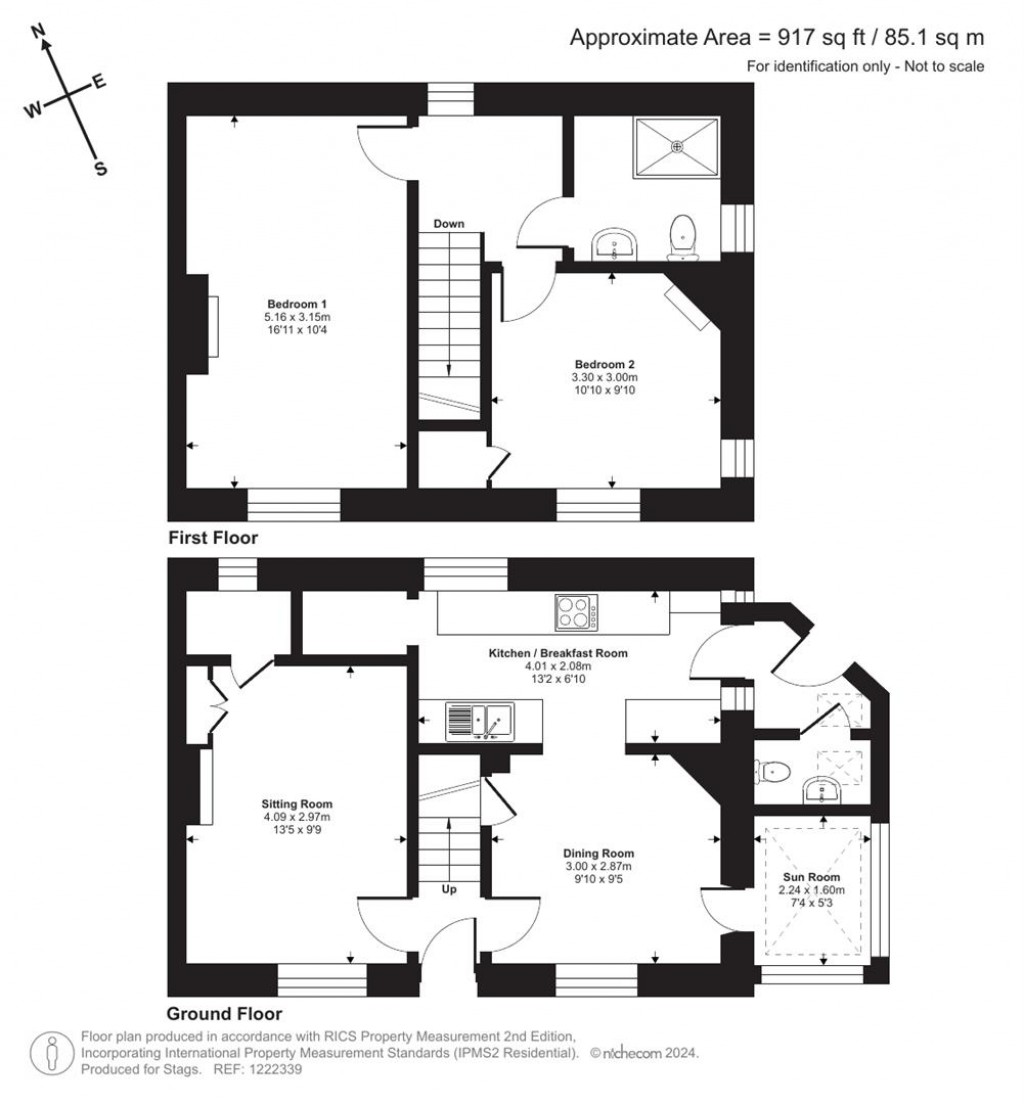 Floorplans For 17 Northmoor Road, Dulverton
