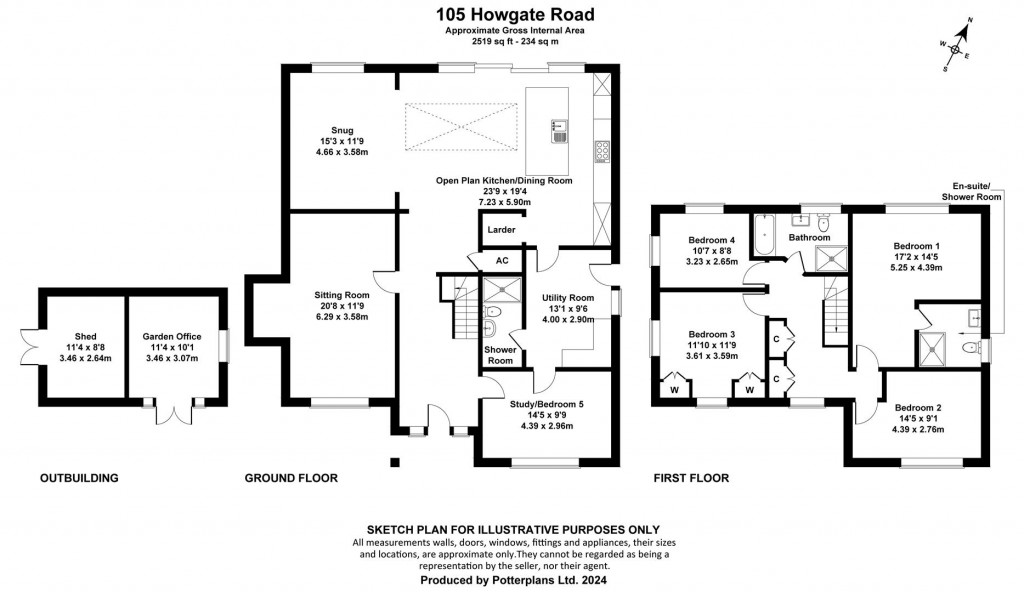 Floorplans For Bembridge, Isle of Wight