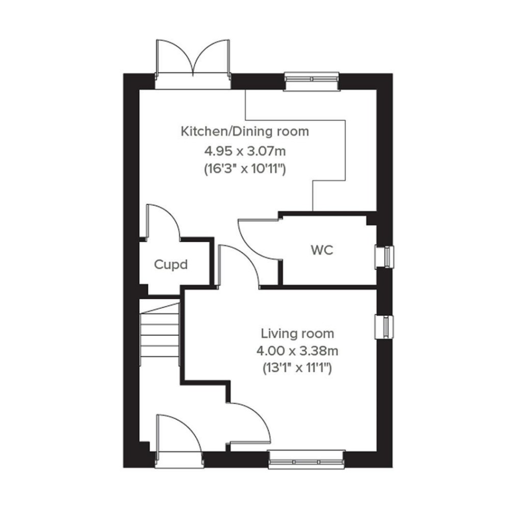 Floorplans For Clodgey Lane, Helston