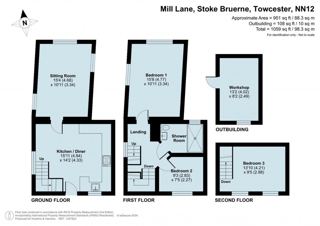 Floorplans For Mill Lane, Stoke Bruerne, NN12