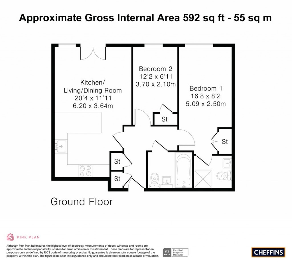Floorplans For Goodes Court, Royston