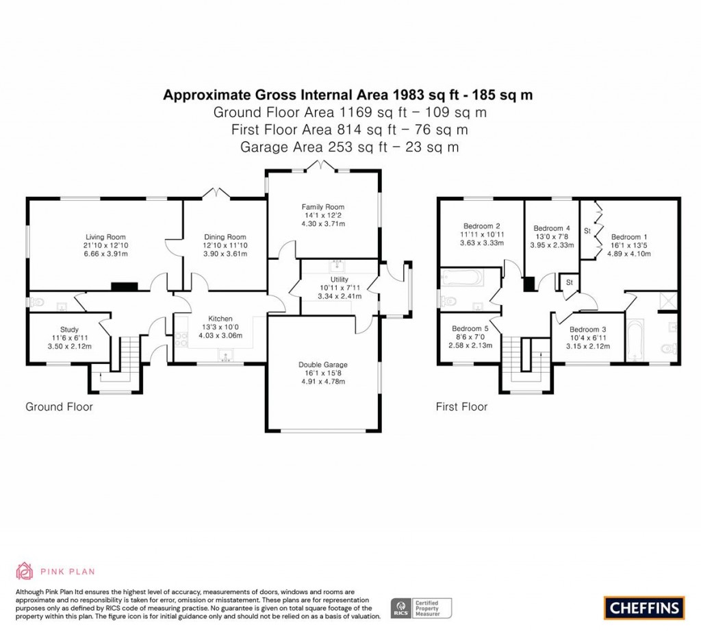 Floorplans For Wimbridge Close, Wimpole