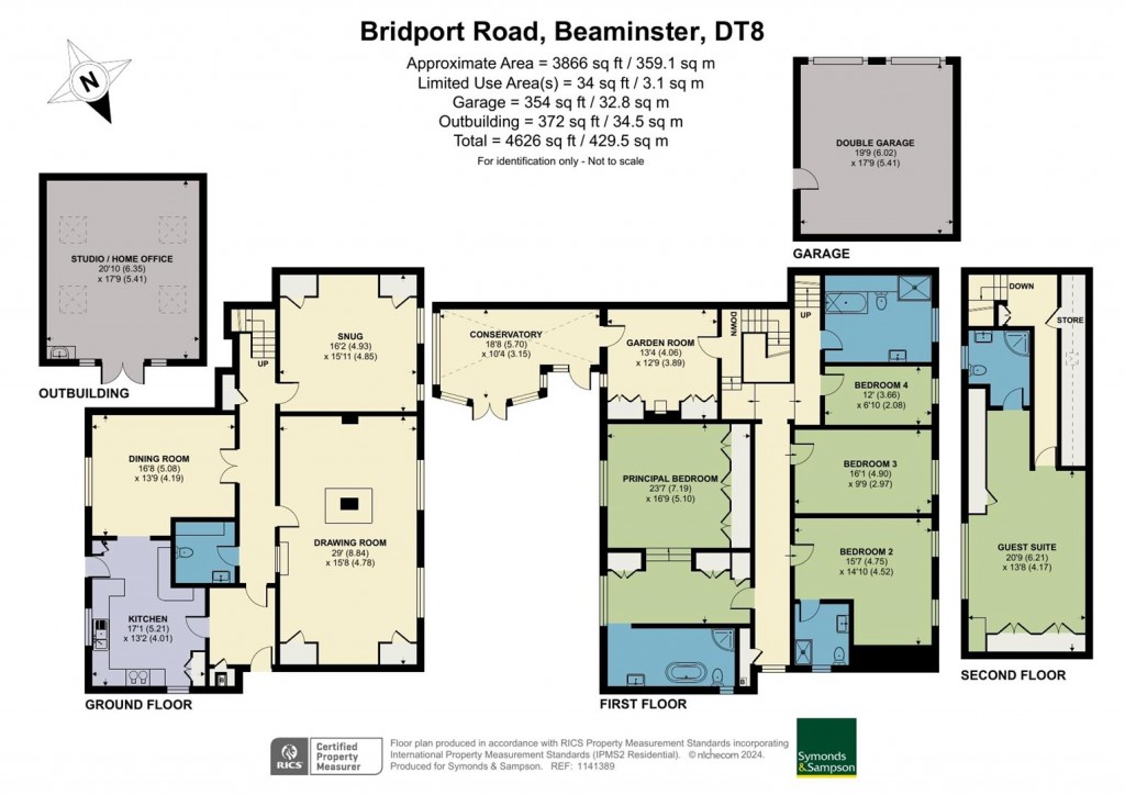 Floorplans For Bridport Road, Beaminster