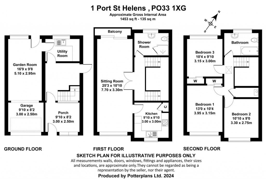 Floorplans For St Helens, Isle of Wight