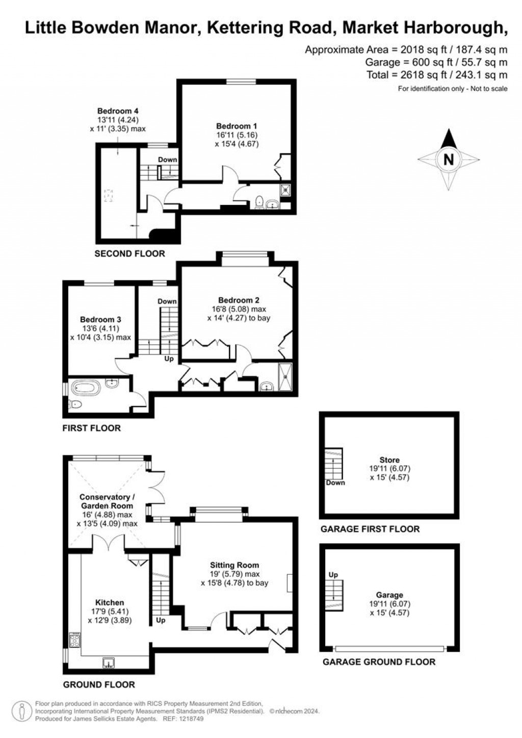 Floorplans For Little Bowden Manor, Kettering Road, Market Harborough