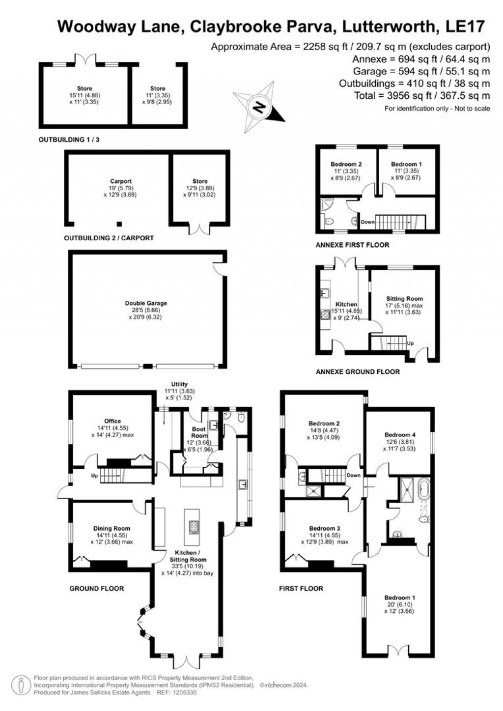 Floorplans For Glebe Farm, Woodway Lane, Claybrooke Parva