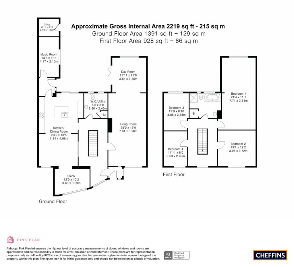 Floorplans For High Street, Cottenham