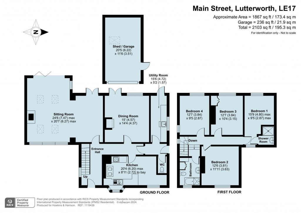 Floorplans For Main Street, Leire, Lutterworth, LE17