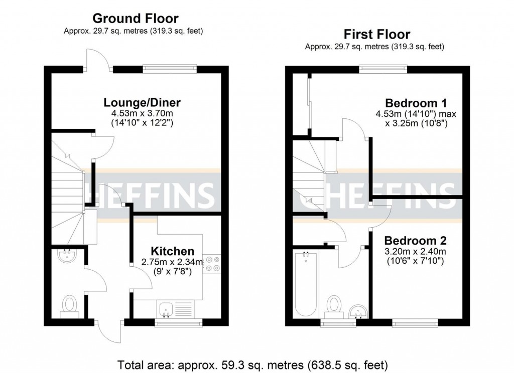 Floorplans For Shocksham Terrace, Soham