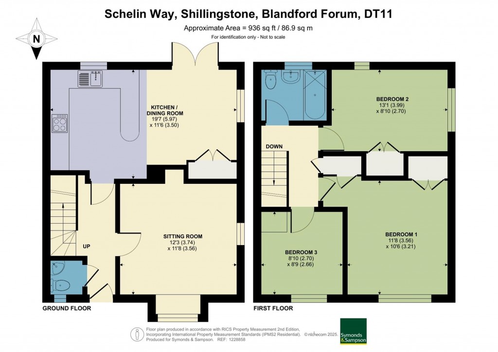 Floorplans For Schelin Way, Shillingstone, Blandford Forum