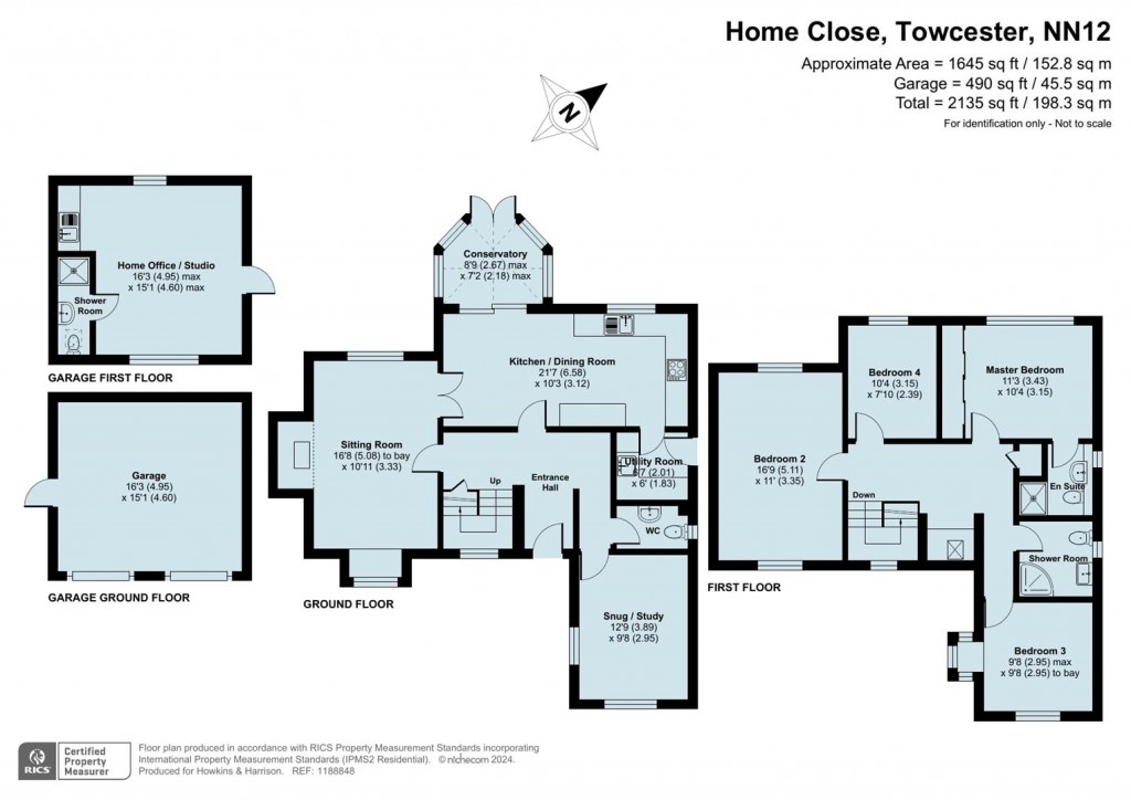 Floorplans For Home Close, Greens Norton, Towcester