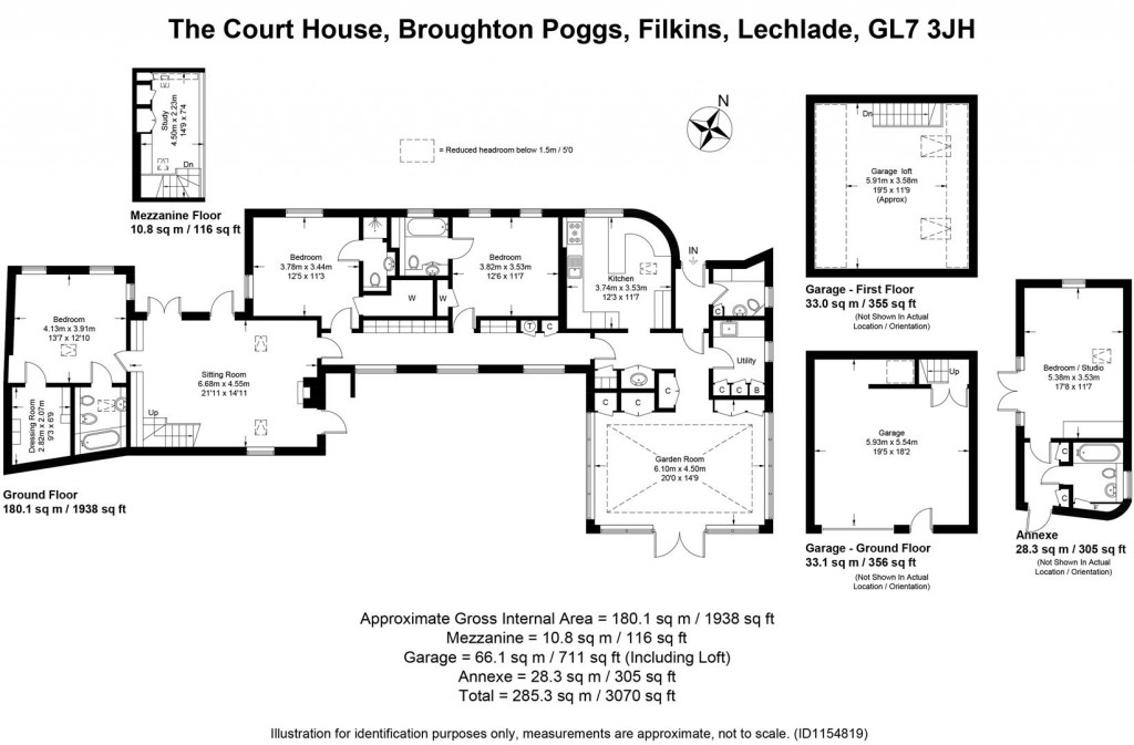 Floorplans For Broughton Poggs, Filkins, Lechlade