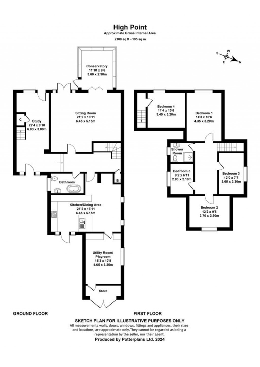 Floorplans For Bembridge , Isle of Wight