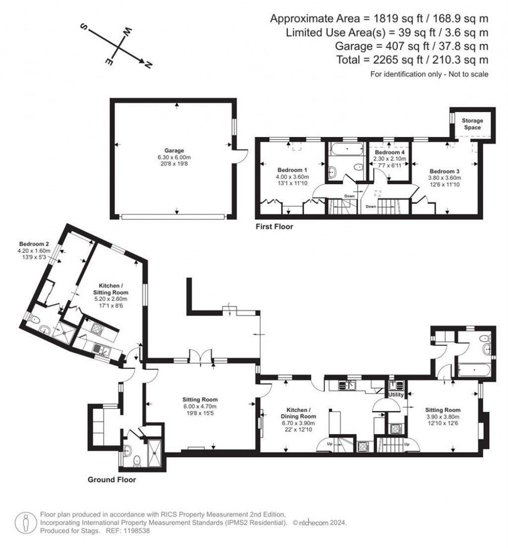 Floorplans For Bratton Fleming, Barnstaple