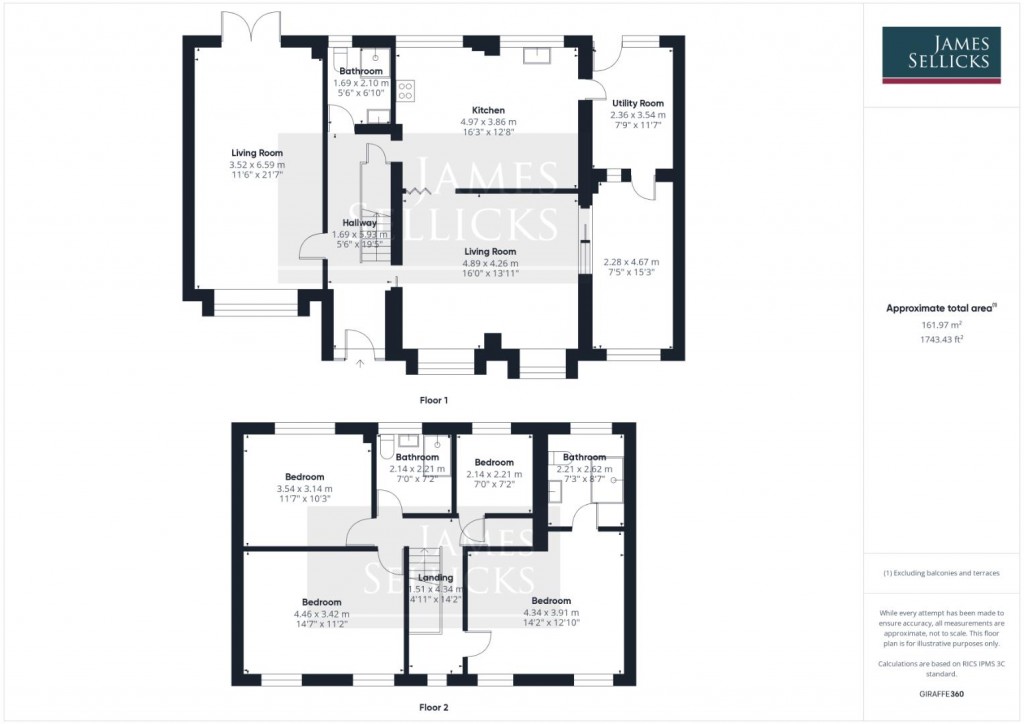 Floorplans For Heythrop Close, Oadby, Leicestershire