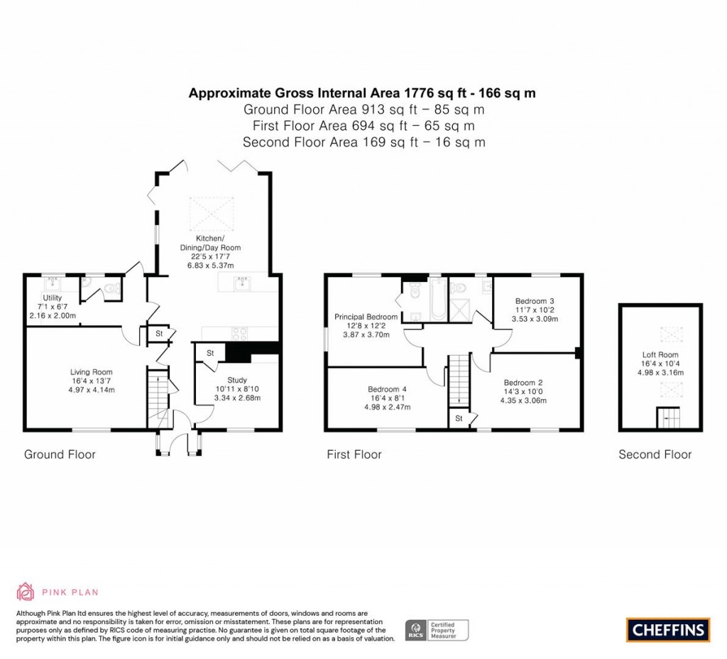 Floorplans For Crawley End, Chrishall, Royston
