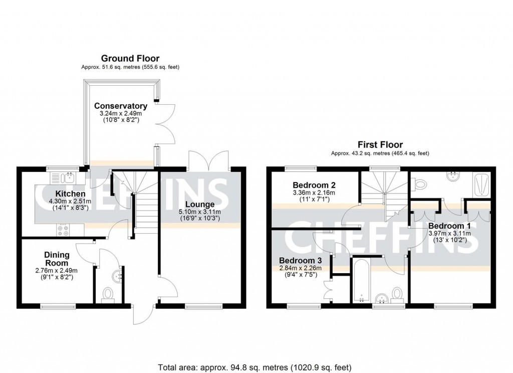 Floorplans For Morley Drive, Ely