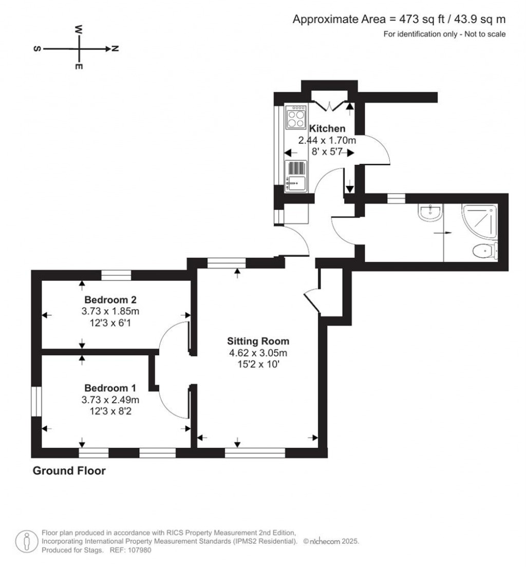 Floorplans For Priory Street, Kingswear