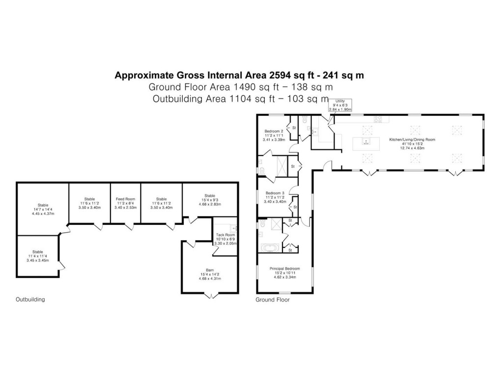 Floorplans For Millfield Lane, Wilburton, Ely
