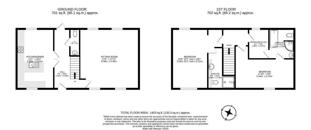 Floorplans For Primrose Cottage, Hunting Lodge Mews, Cottingham, Market Harborough