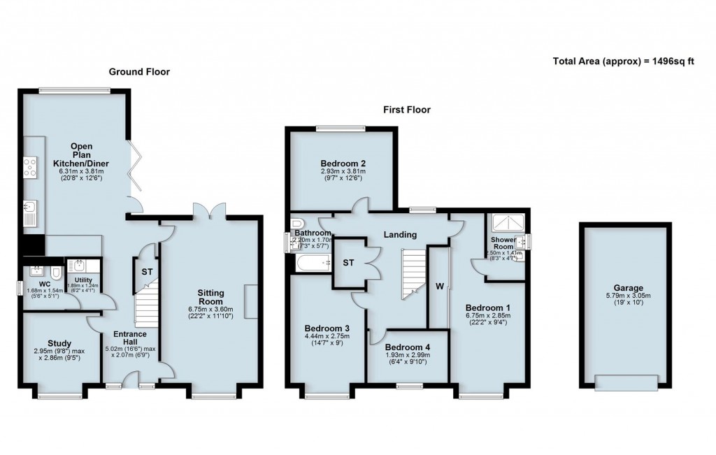 Floorplans For Marigold Way, Daventry, NN11