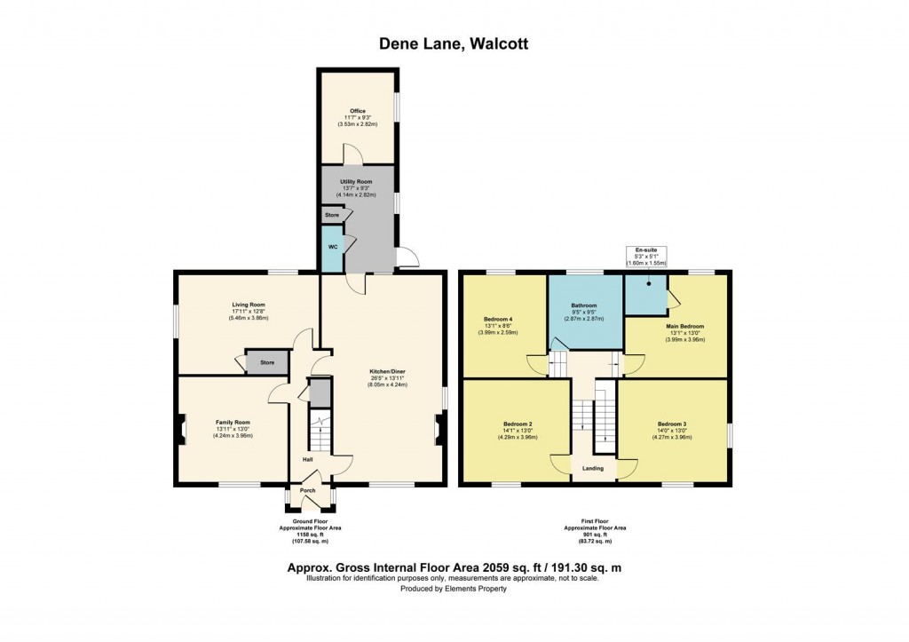 Floorplans For Dene Lane, Walcott