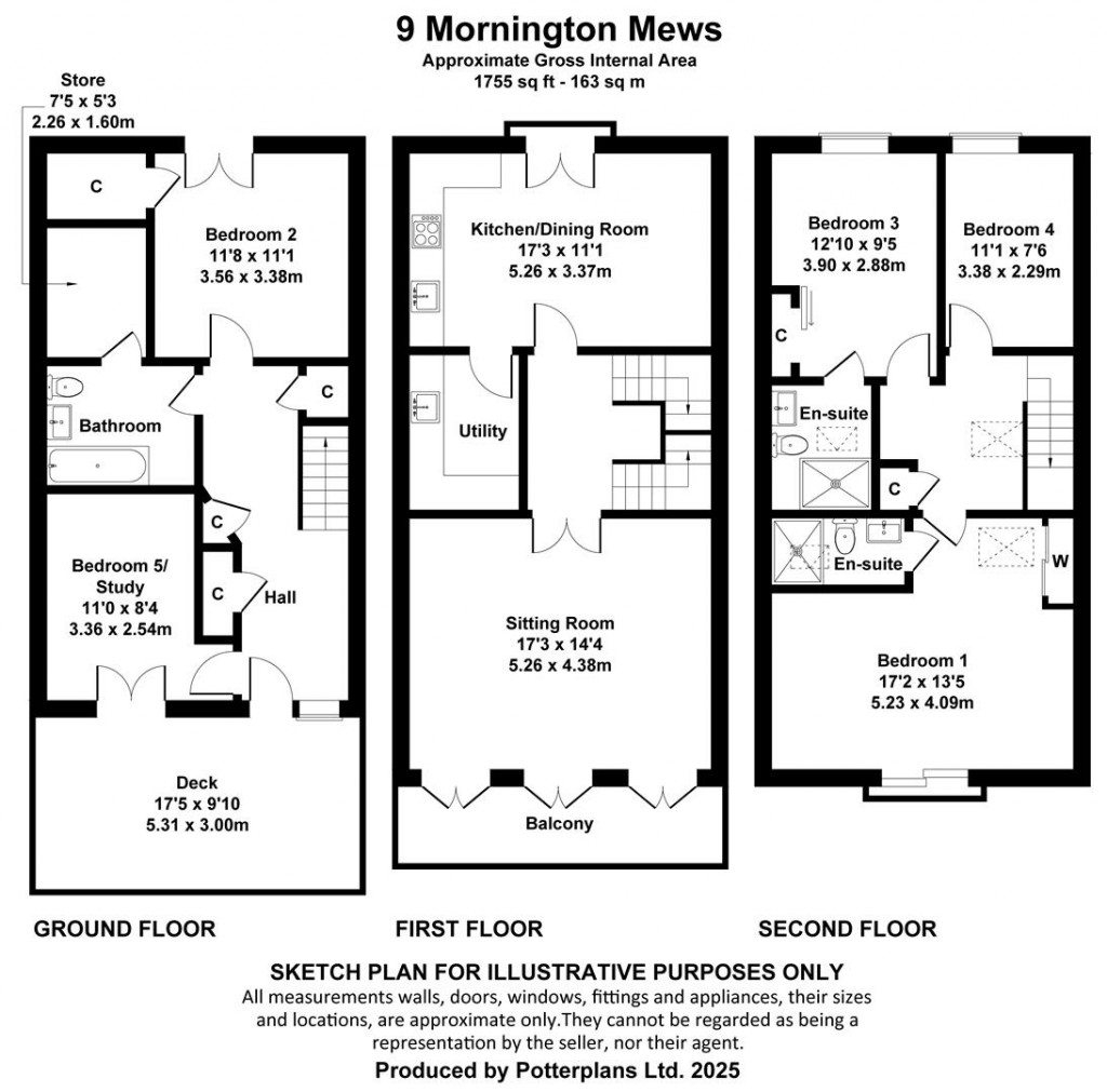 Floorplans For Cowes, Isle Of Wight
