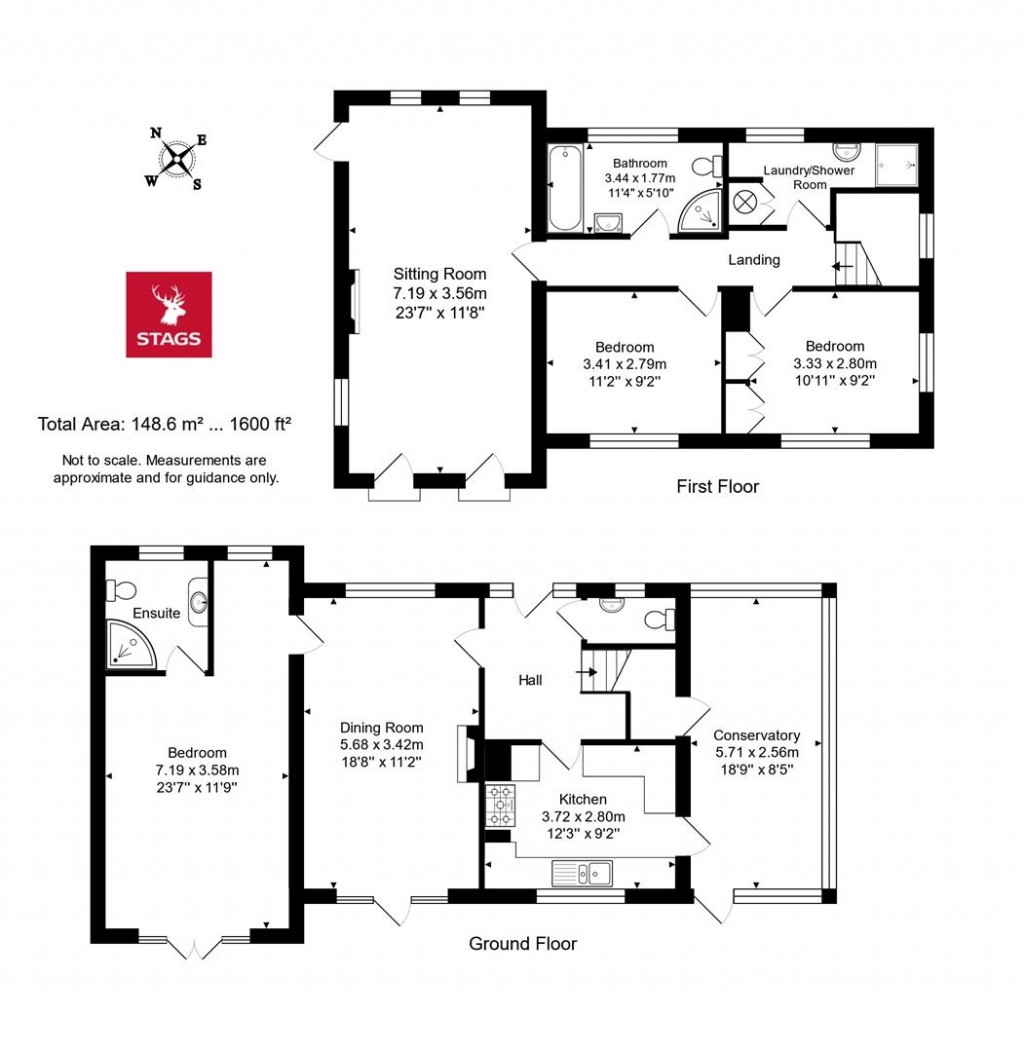 Floorplans For Sun Lane, Morcombelake, Bridport